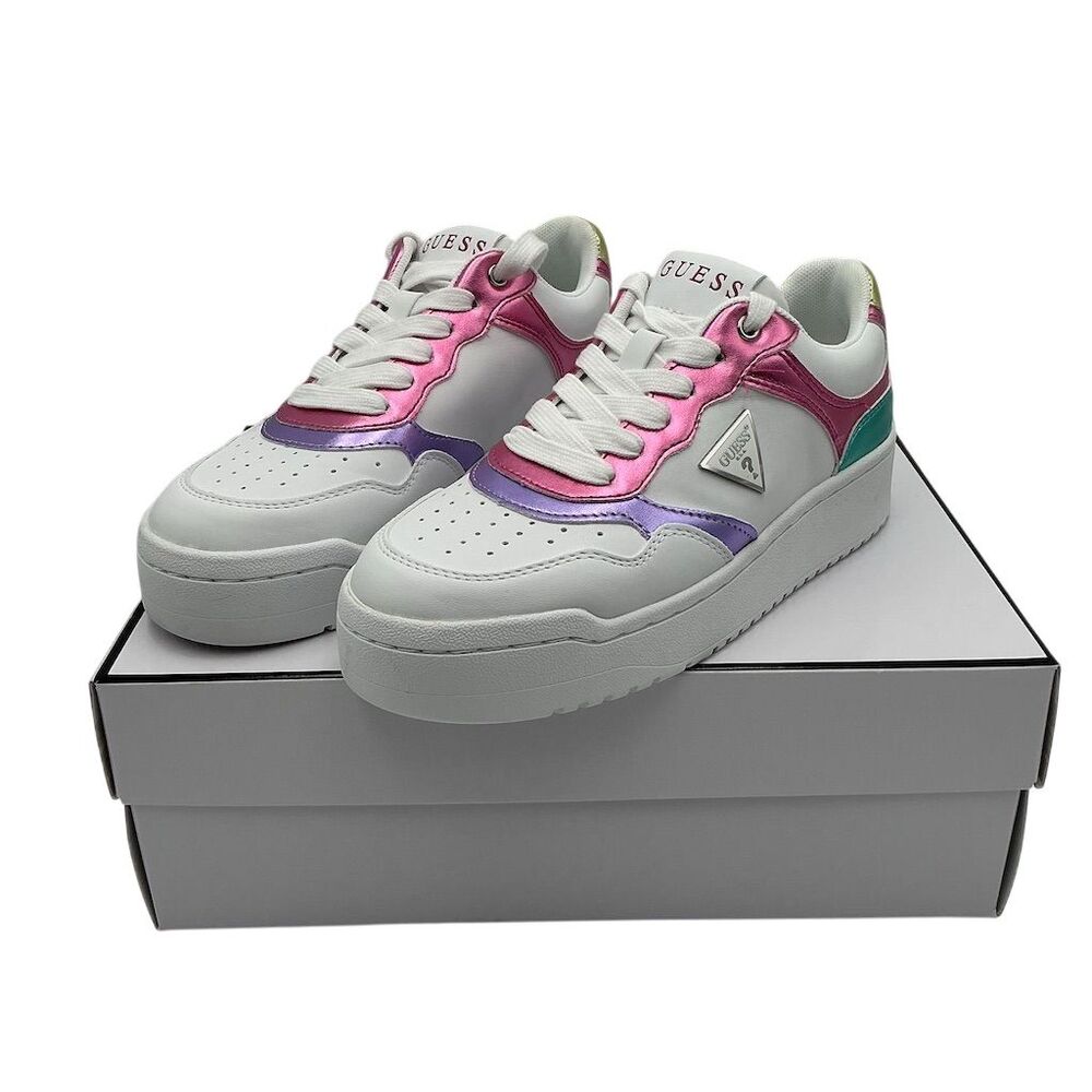 Guess Women's Miram Platform Lace-Up Sneakers Multicolor Size 7